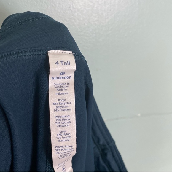 Lululemon Circuit Breaker Skirt Nocturnal Teal Skort Sz 4 W8805T Tall 15” - Picture 6 of 6